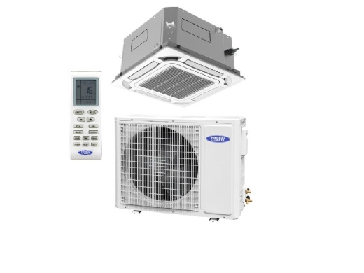 Кондиционер General Climate GC-4C12HRF(c) / GU-U12HF / Панель GC-TF03 компактная кассетная сплит-система комплект